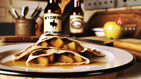 Wyoming Apple Cinnamon Grilled Dessert Wraps