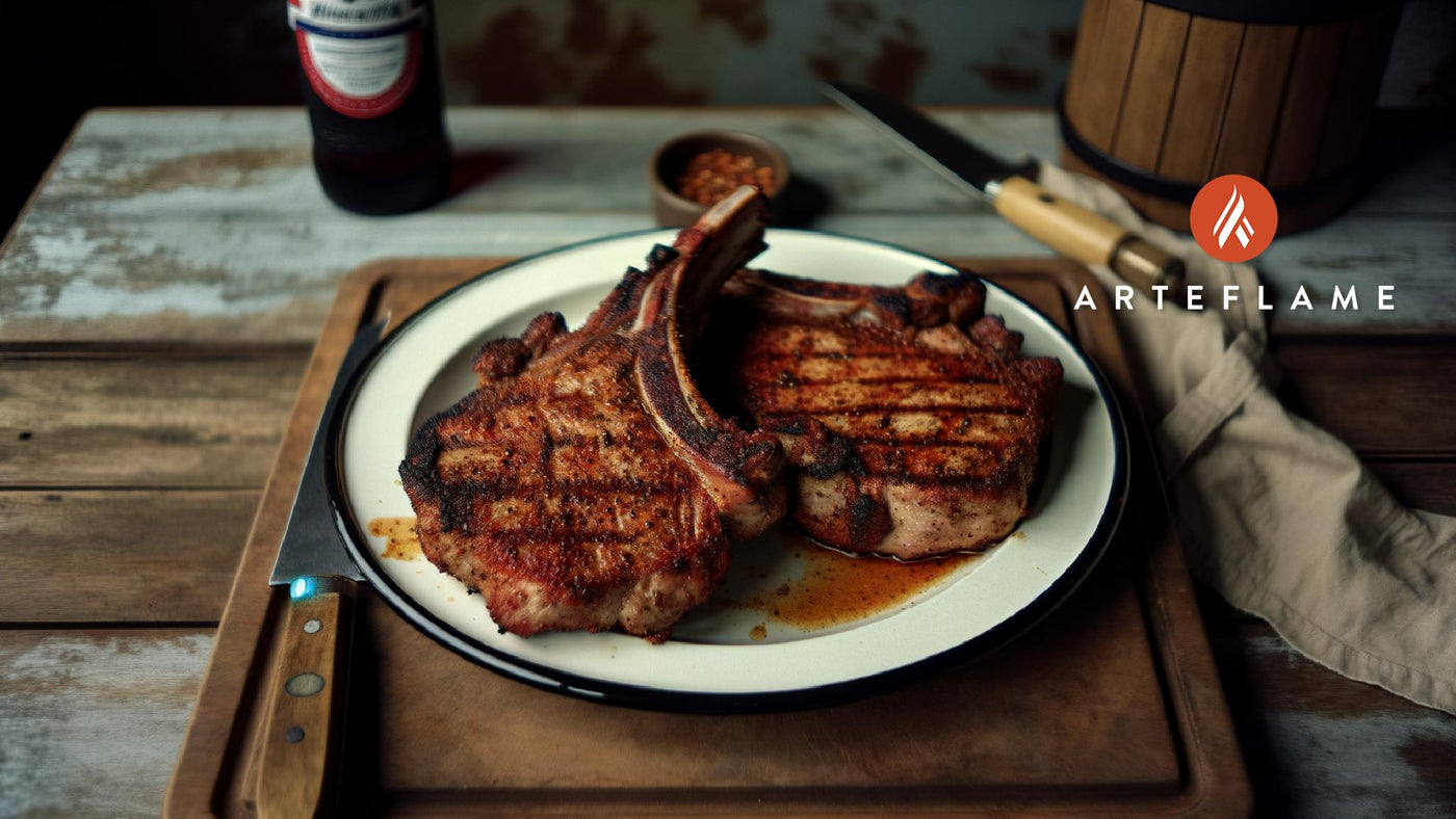Grilled Arkansas Razorback Pork Chops