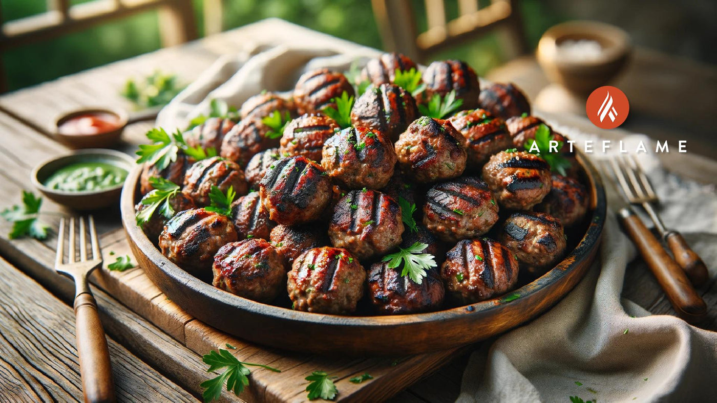 Juicy Grilled Meatballs Recipe on the Arteflame Grill