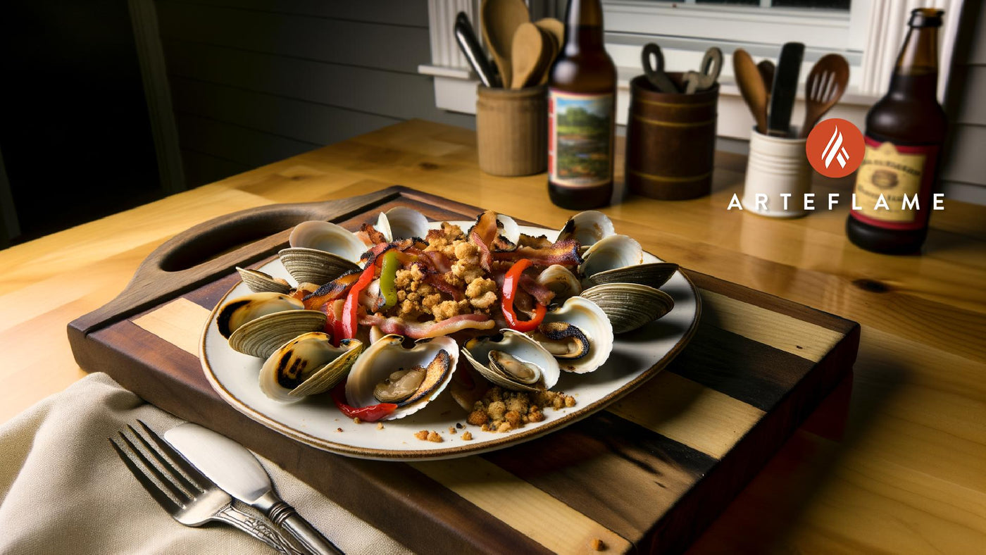 Connecticut Grilled Clam Casino on the Arteflame Grill