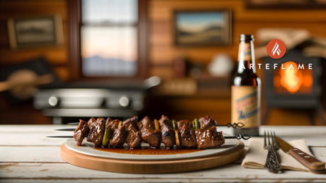 Wyoming Teriyaki Bison Skewers on Arteflame Grill