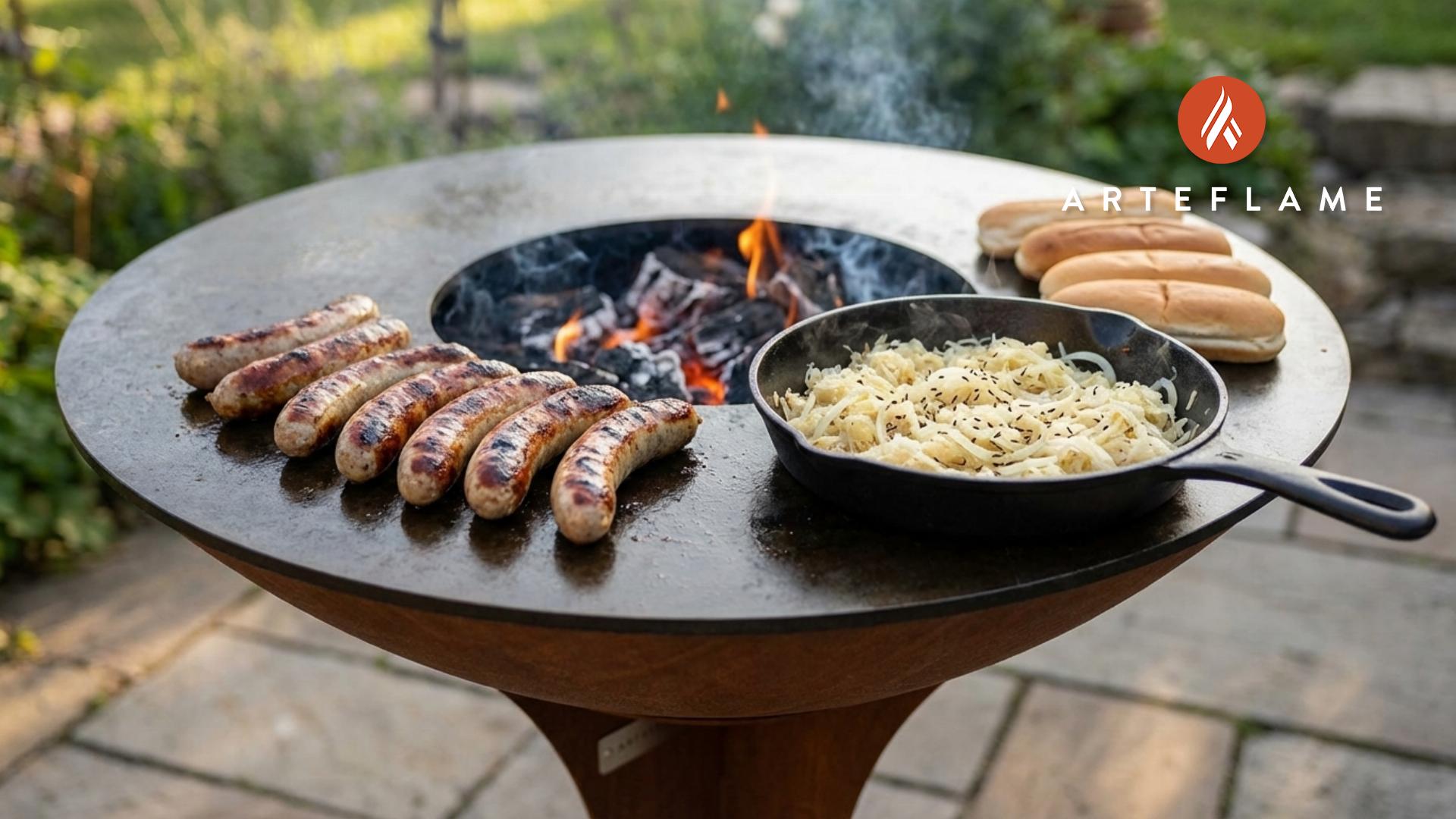 Grilled Bratwurst with Sauerkraut: Juicy & Seared | Arteflame