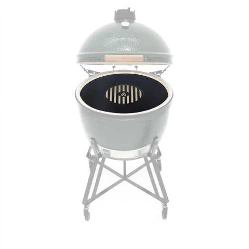 Green Egg or Kamado Style Plancha with Grill Combination Inserts