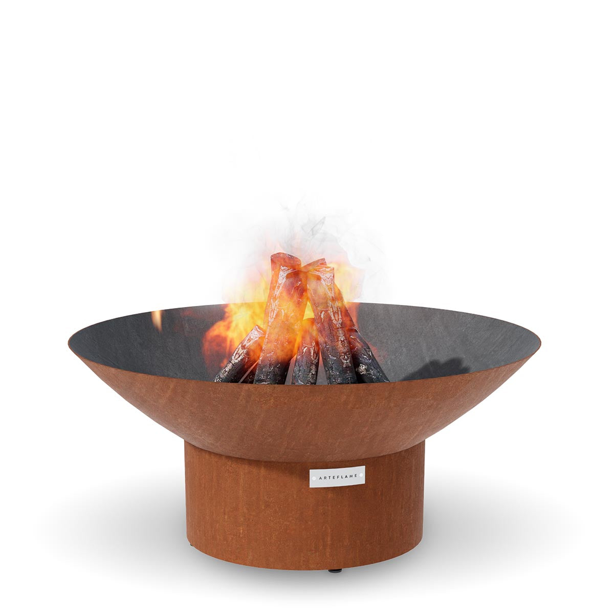 Arteflame Classic 40″ — Fire Pit (CORTEN Bowl; Short Round / Short Euro / Built-In No Base)