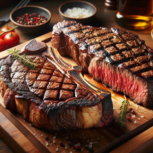 Perfectly grilled ribeye steak