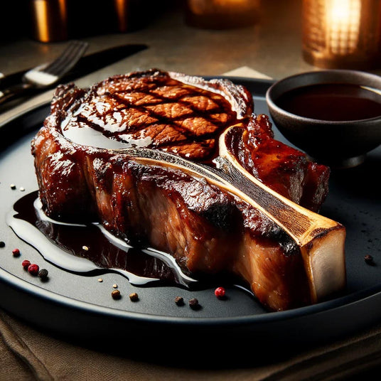 Perfectly seared steak