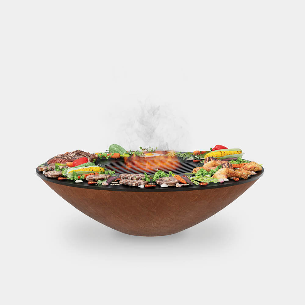 Arteflame 40" Fire Pit With Cooktop