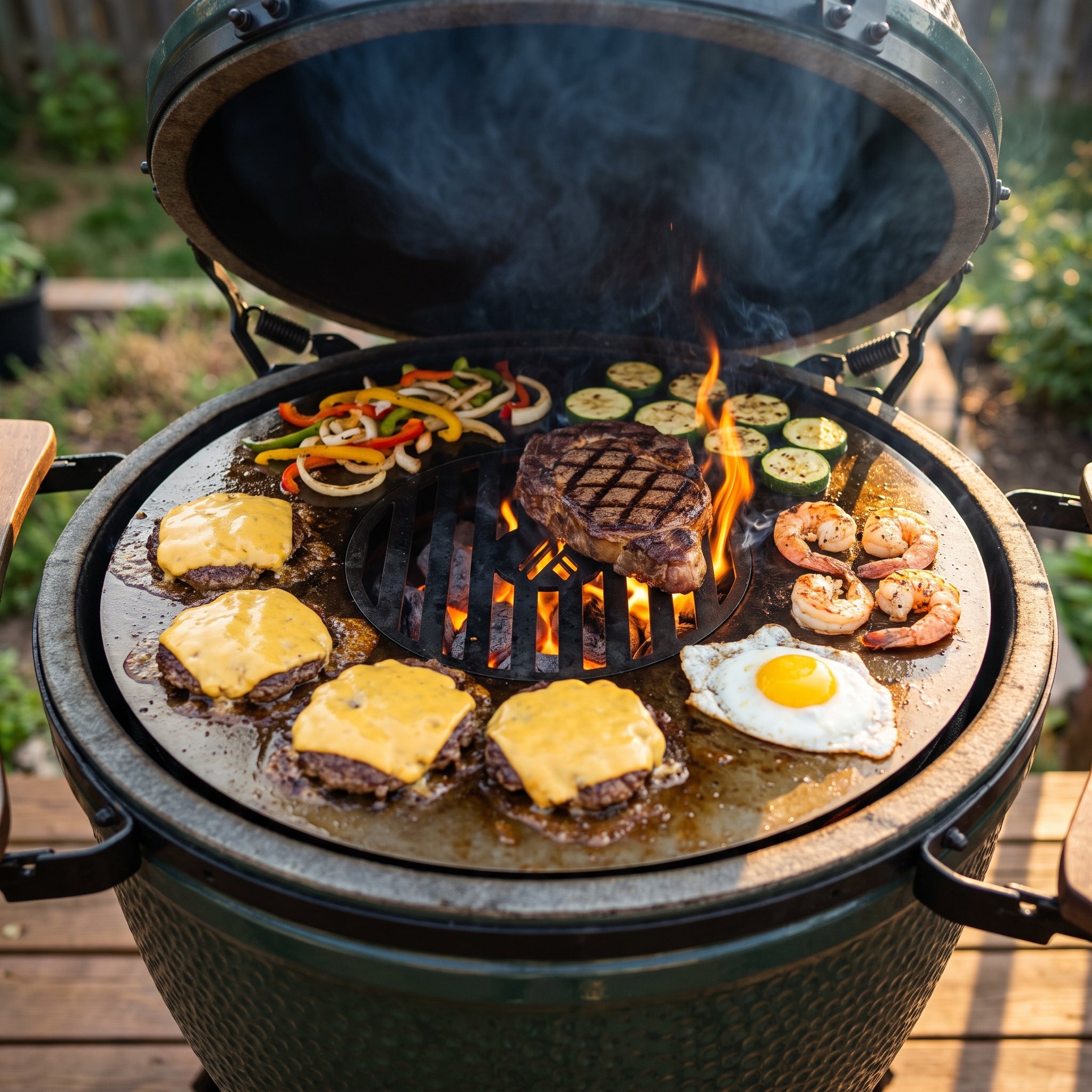 Big Green Egg Griddle Insert: Grill & Griddle | Arteflame