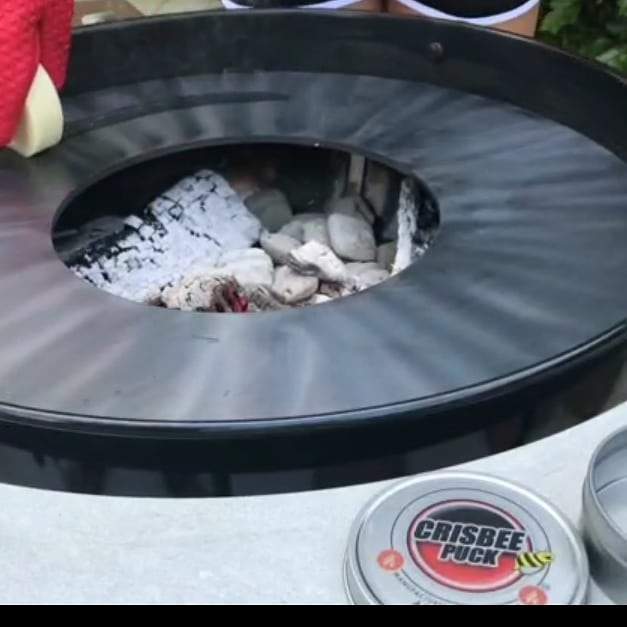 The Crisbee Seasoning Puck is the easiest way to season your griddle cooktop.