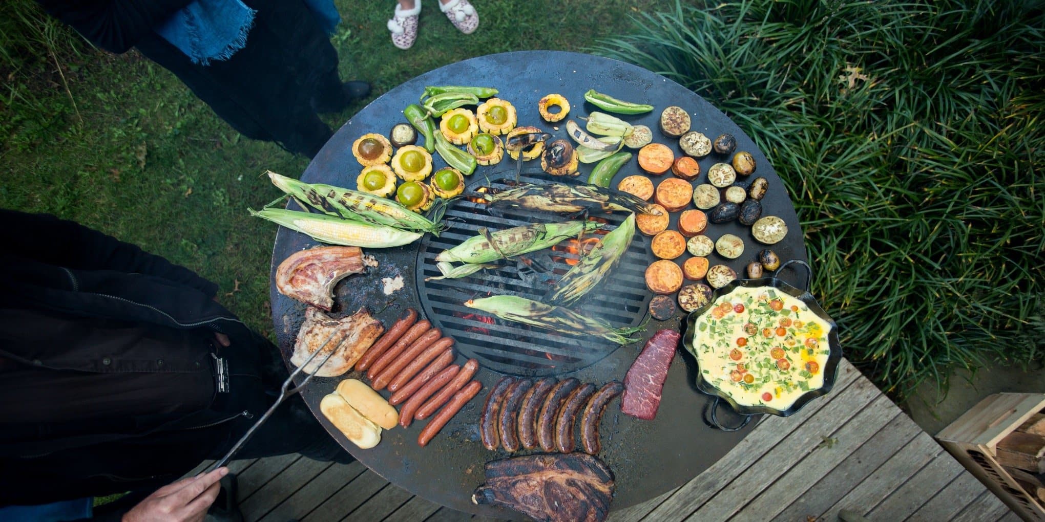 Arteflame Grill Grates - Arteflame Outdoor Charcoal Grill Griddle Combination.