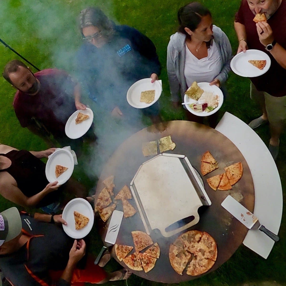 Pizza Oven With Pizza Grate - Arteflame Outdoor Charcoal Grill Griddle Combination.
