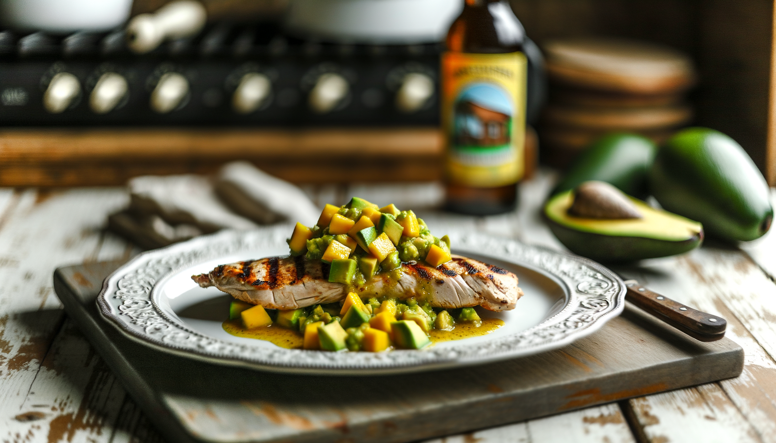 California Avocado and Mango Salsa Grilled Chicken