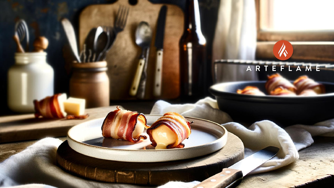 Bacon-Wrapped Finnish Smoked Cheese on the Grill