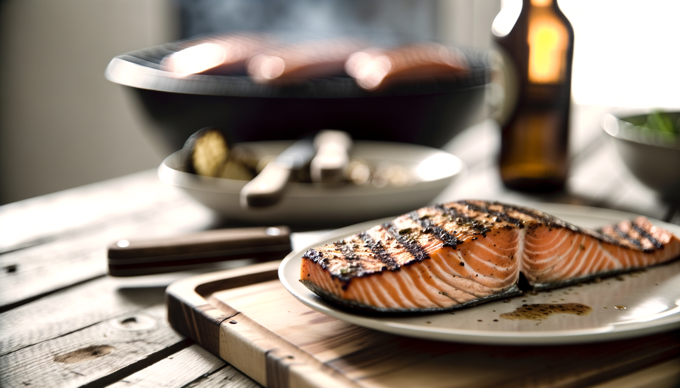 Planked Grilled Salmon on Arteflame - Illinois Style