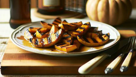 Grilled Pumpkin with Maple Cinnamon Glaze - Connecticut Style