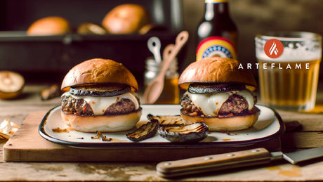 Missouri Smoked Mozzarella-Stuffed Burgers on Arteflame