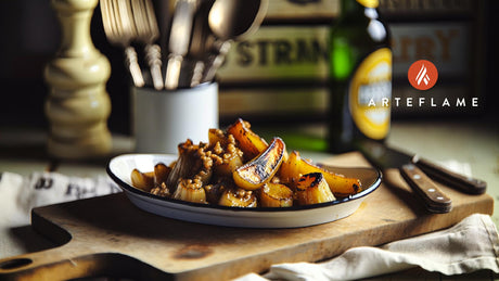 Norwegian Grilled Parsnips with Sweet Mustard Dressing
