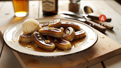 British Hot Buttered Rum Bananas on the Arteflame Grill