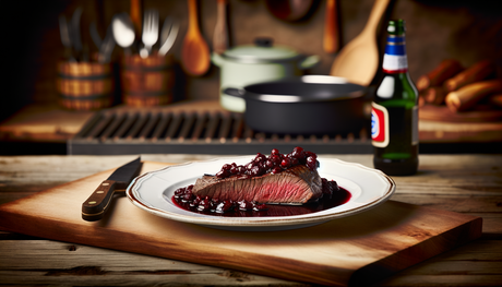 Swedish Reindeer Fillet with Cranberry Glaze