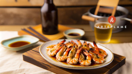 Japanese-Style BBQ Shrimp with Garlic Butter