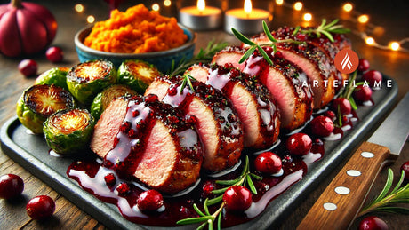 Grilled Cranberry-Glazed Pork Tenderloin