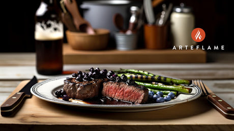 Alaska Grilled Blueberry Bison Steak