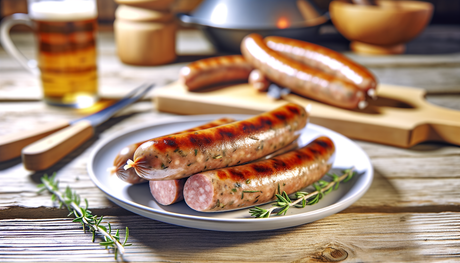 Grilled Austrian Mountain Herb Sausages