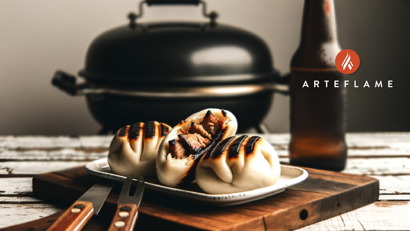 Grilled Manapua (Hawaiian Steamed Buns) on Arteflame