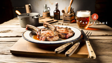 Austrian Hickory Smoked Veal Chops on Arteflame Grill