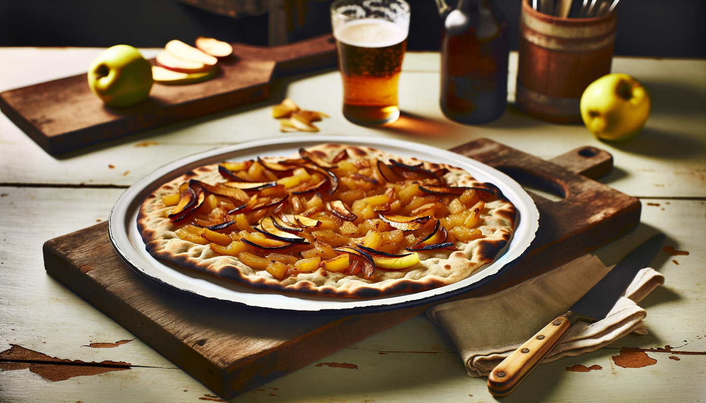 Irish Roasted Parsnip and Apple Flatbread