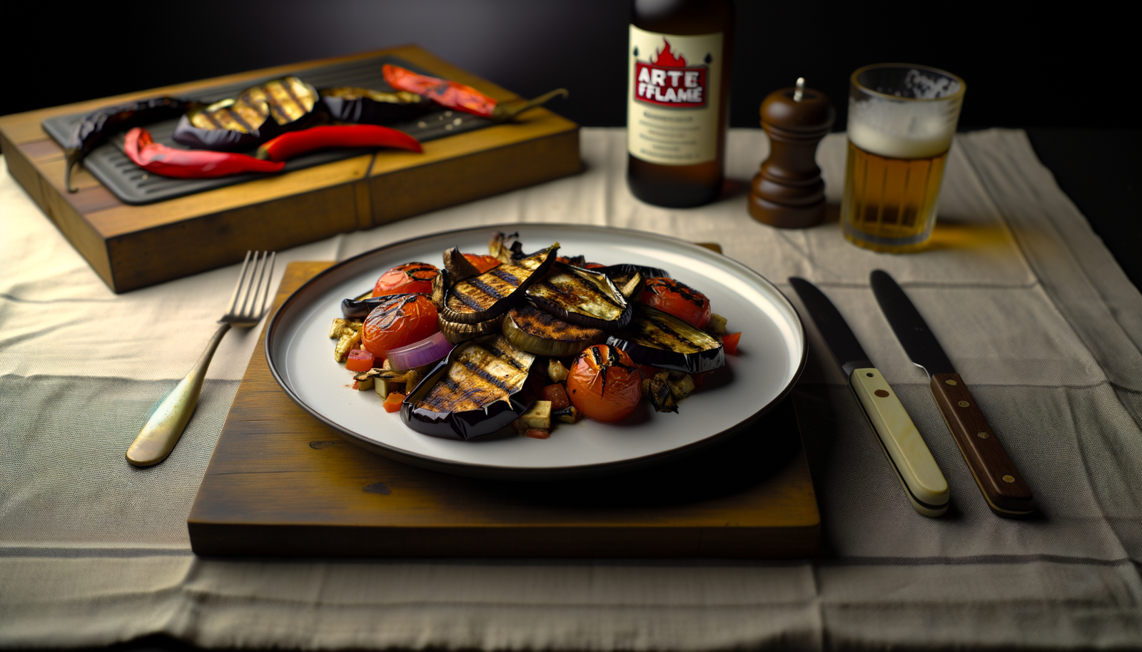 Smoky Grilled Eggplant and Tomato Salad - Connecticut