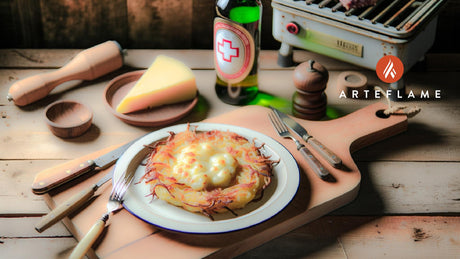 Grilled Swiss Rösti with Melted Cheese