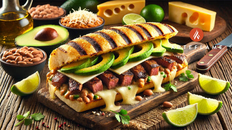 Grilled Tortas with Meat, Cheese, and Avocado | Arteflame Recipe