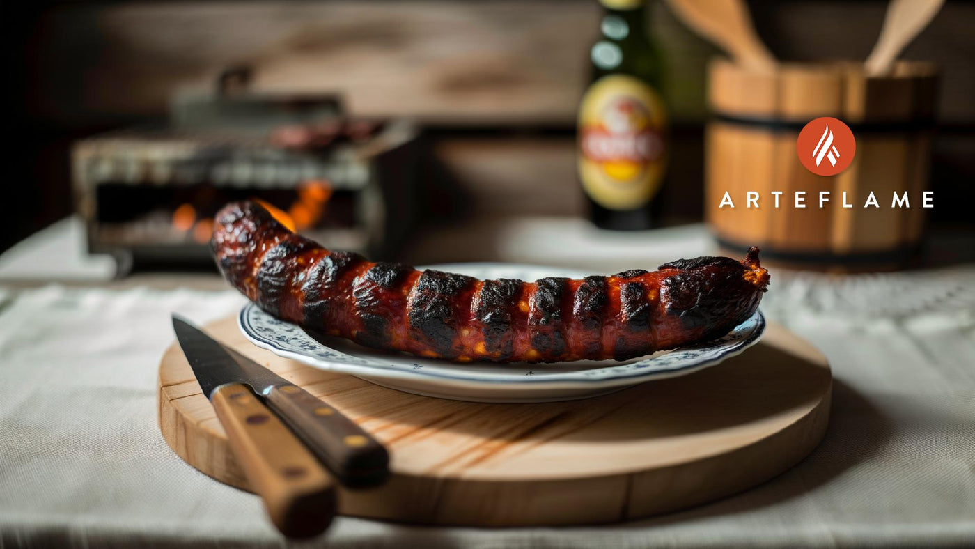 Portuguese Flame-Grilled Chouriço on the Arteflame