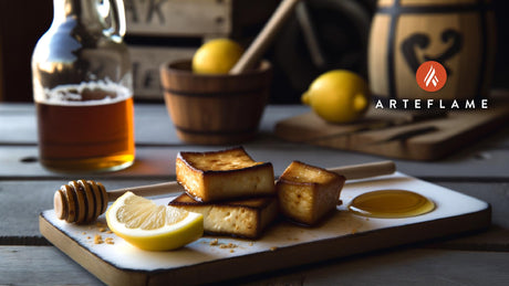 Greek Fried & Grilled Graviera Cheese Slices