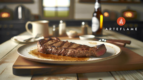 Grilled Kansas City Strip Steak on Arteflame Grill