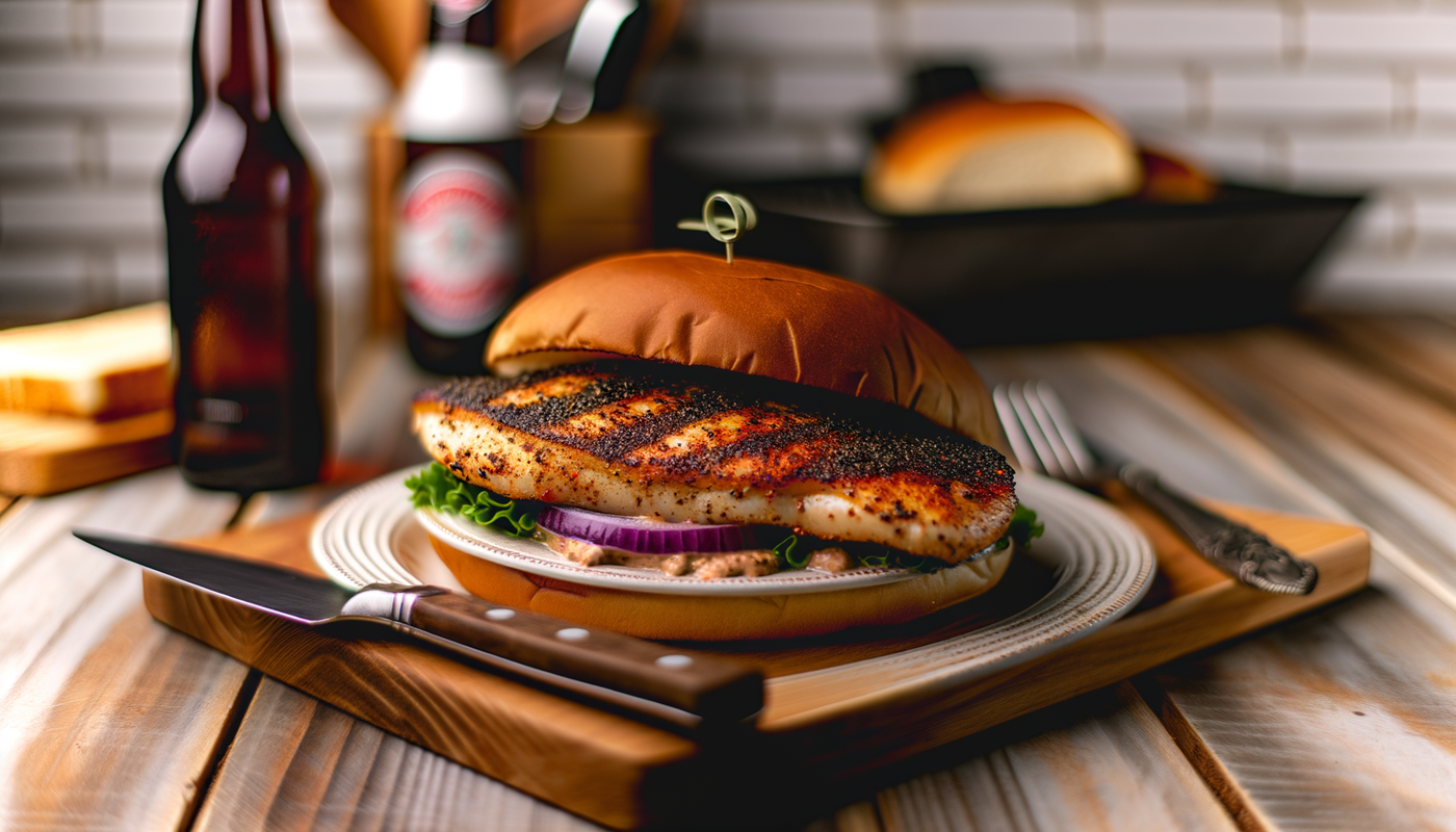 Florida Grilled Blackened Mahi Mahi Sandwich