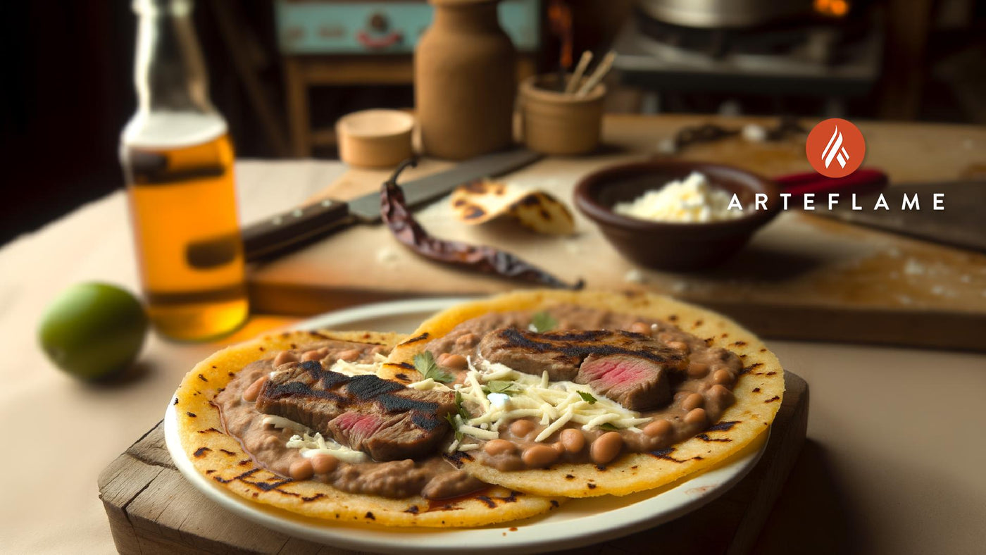 Mexican Sopes with Grilled Steak