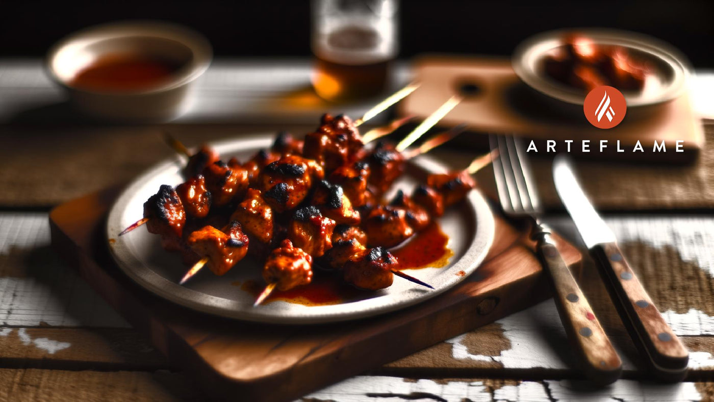 Colorado Buffalo Chicken Skewers on the Arteflame Grill