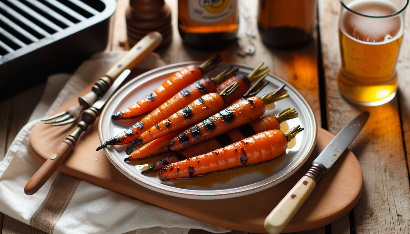 Grilled Maple-Glazed Iowa Carrots