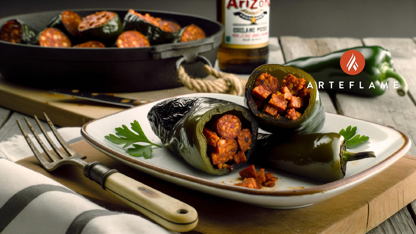 Arizona Chorizo-Stuffed Poblano Peppers on the Grill