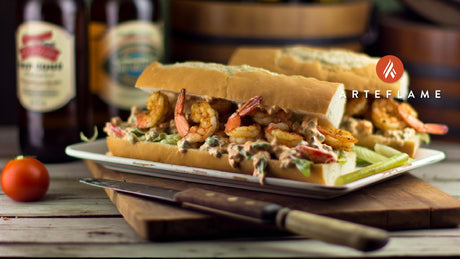 Mississippi Grilled Shrimp Po' Boy with Remoulade Sauce