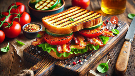 Perfect Grilled BLT with Crispy Bacon and Toasted Bread