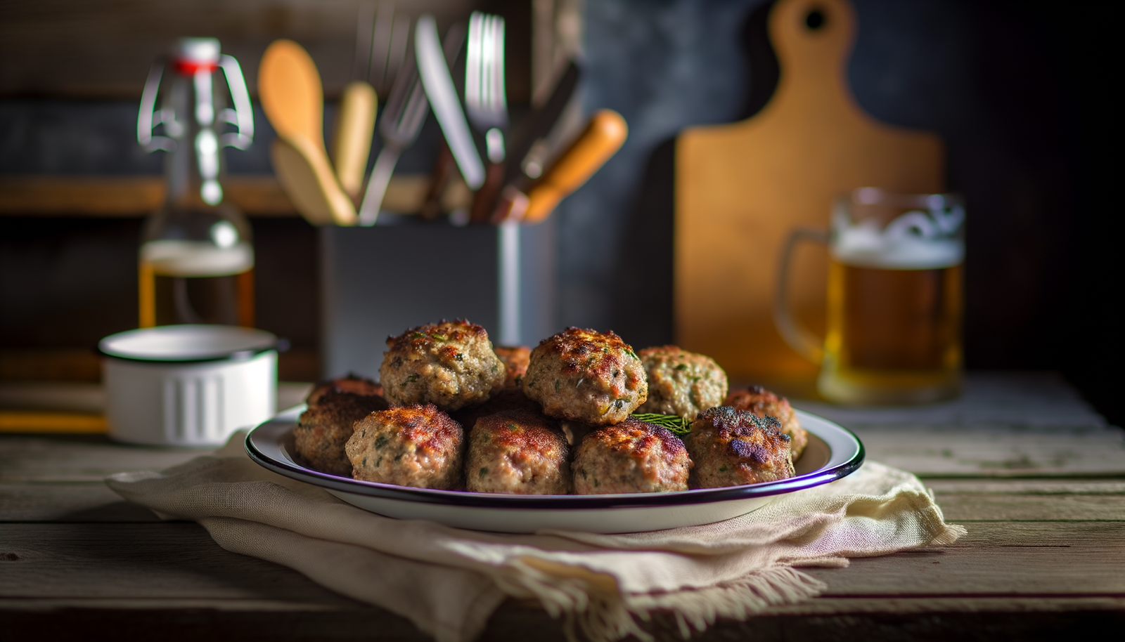 Grilled Polish Meatballs on the Arteflame Grill