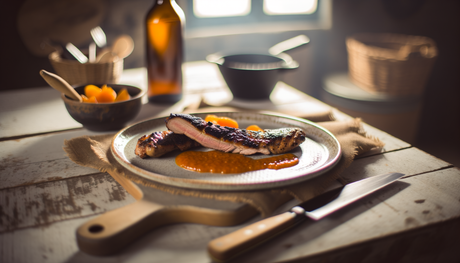 Grilled Duck Breast with Orange Glaze