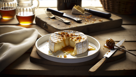 Sizzling Danish Camembert with Honey & Nuts on the Grill