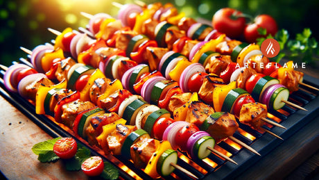 Colorful Grilled Chicken Kabobs