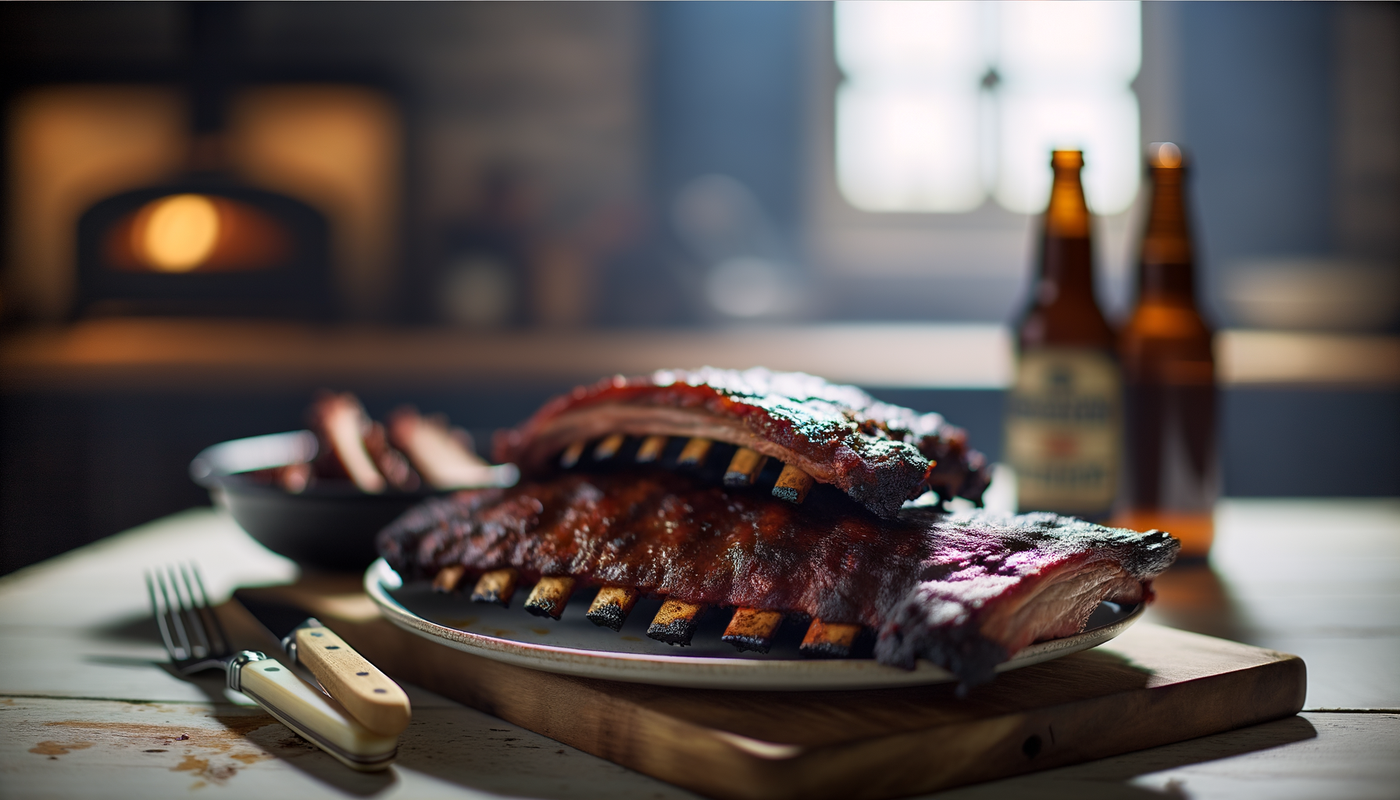 Indiana Applewood-Smoked Pork Ribs on Arteflame