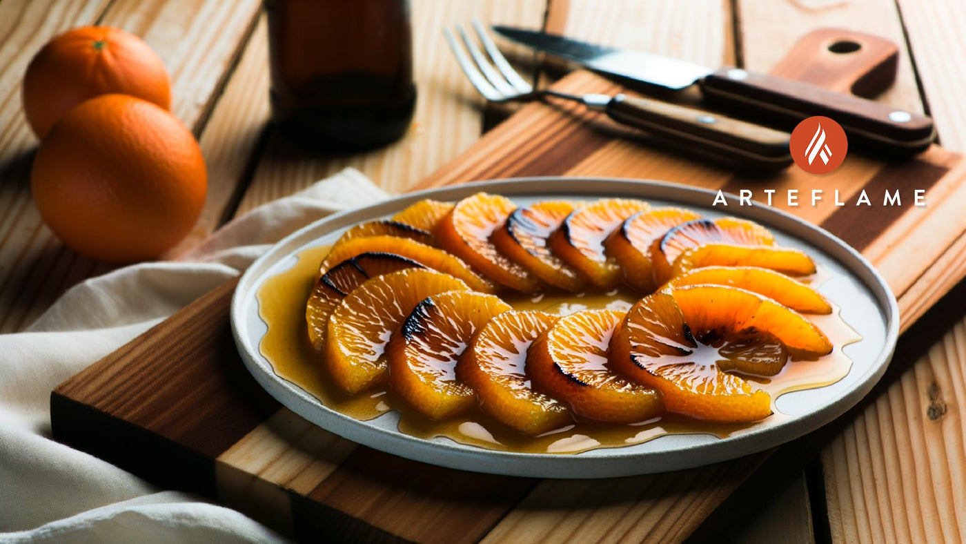 Portuguese Grilled Orange Slices with Honey