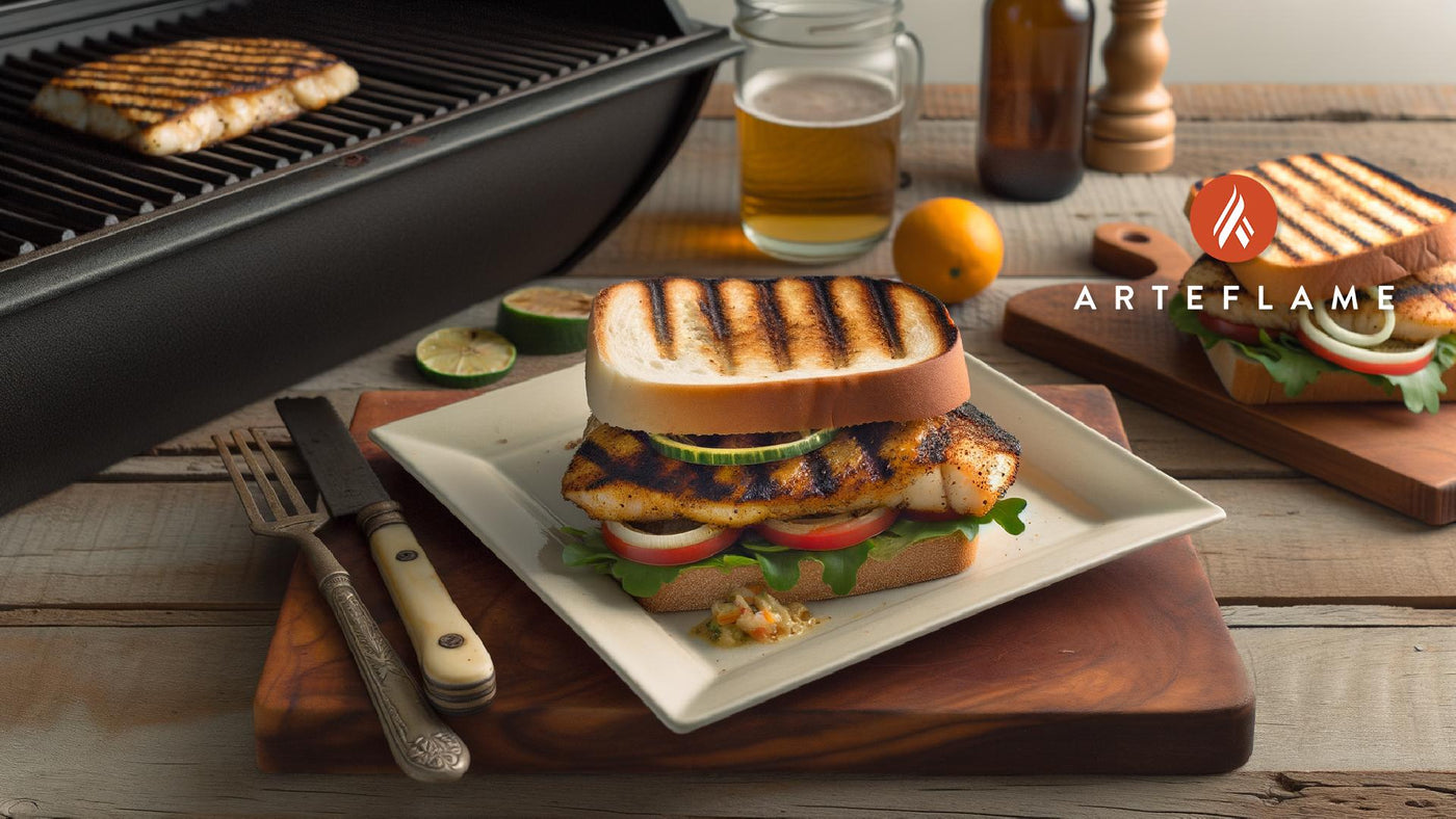 Florida Blackened Grouper Sandwich on the Grill